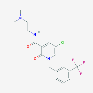 5-chloro-N-[2-(dimethylamino)ethyl]-2-oxo-1-[3-(trifluoromethyl)benzyl]-1,2-dihydro-3-pyridinecarboxamide