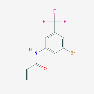 molecular formula C10H7BrF3NO B2549330 N-[3-bromo-5-(trifluoromethyl)phenyl]prop-2-enamide CAS No. 1487454-97-6
