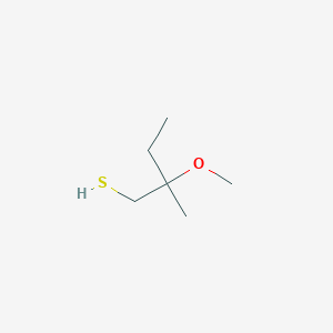 molecular formula C6H14OS B2549337 2-甲氧基-2-甲基丁烷-1-硫醇 CAS No. 1936595-18-4