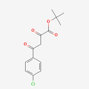 molecular formula C14H15ClO4 B2549340 4-(4-clorofenil)-2,4-dioxobutanoato de terc-butilo CAS No. 2108724-95-2