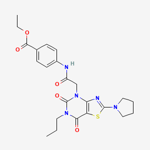 (2R)-N~1~-(3,4-dimethylphenyl)-N~2~-[(2-phenyl-1,3-thiazol-4-yl)methyl]pyrrolidine-1,2-dicarboxamide