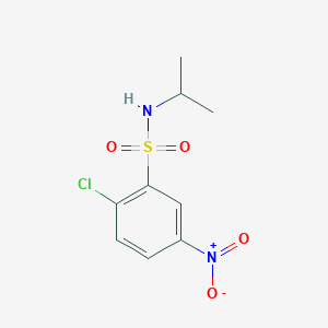 molecular formula C9H11ClN2O4S B2549345 2-氯-N-异丙基-5-硝基苯磺酰胺 CAS No. 90561-64-1