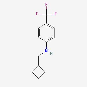 molecular formula C12H14F3N B2549349 N-(cyclobutylmethyl)-4-(trifluoromethyl)aniline CAS No. 887590-17-2