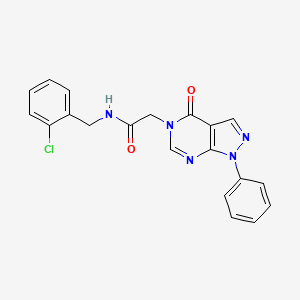 N-(2-chlorobenzyl)-2-(4-oxo-1-phenyl-1H-pyrazolo[3,4-d]pyrimidin-5(4H)-yl)acetamide