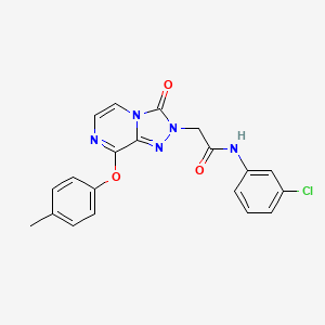 molecular formula C20H16ClN5O3 B2549356 N-(3-氯苯基)-2-(3-氧代-8-(对甲苯氧基)-[1,2,4]三唑并[4,3-a]哒嗪-2(3H)-基)乙酰胺 CAS No. 1251675-73-6
