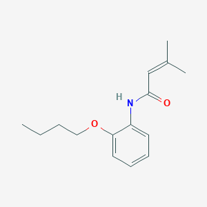 molecular formula C15H21NO2 B254938 N-(2-butoxyphenyl)-3-methyl-2-butenamide 