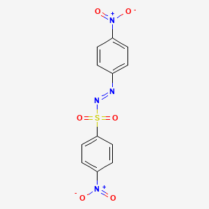 molecular formula C12H8N4O6S B2549387 (4-Nitro-benzenesulfonyl)-(4-nitro-phenyl)-diazene CAS No. 69924-82-9