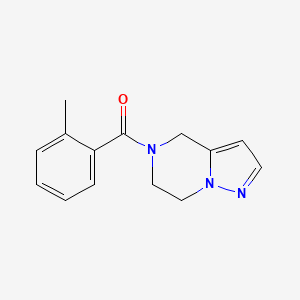 5-(2-methylbenzoyl)-4H,5H,6H,7H-pyrazolo[1,5-a]pyrazine