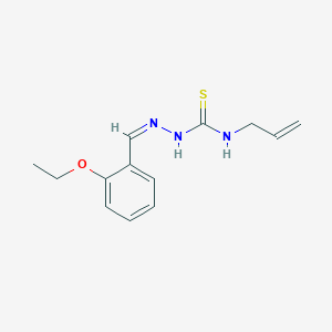 molecular formula C13H17N3OS B254940 N-allyl-N'-(2-ethoxybenzylidene)carbamohydrazonothioic acid 
