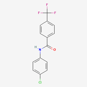 molecular formula C14H9ClF3NO B2549406 N-(4-chlorophenyl)-4-(trifluoromethyl)benzamide CAS No. 329906-02-7
