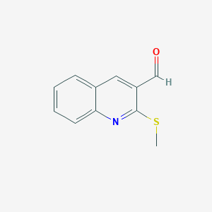 molecular formula C11H9NOS B2549410 2-(Methylsulfanyl)quinoline-3-carbaldehyde CAS No. 65183-33-7