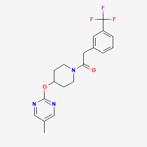 1-[4-(5-Methylpyrimidin-2-yl)oxypiperidin-1-yl]-2-[3-(trifluoromethyl)phenyl]ethanone