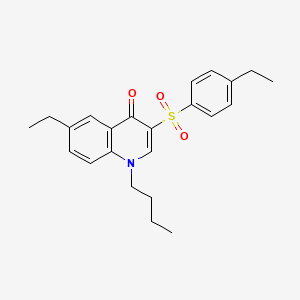 molecular formula C23H27NO3S B2549421 1-butyl-6-ethyl-3-((4-ethylphenyl)sulfonyl)quinolin-4(1H)-one CAS No. 899214-43-8
