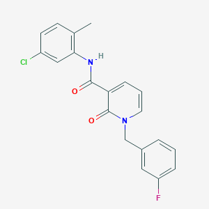 N-(5-chloro-2-methylphenyl)-1-(3-fluorobenzyl)-2-oxo-1,2-dihydropyridine-3-carboxamide