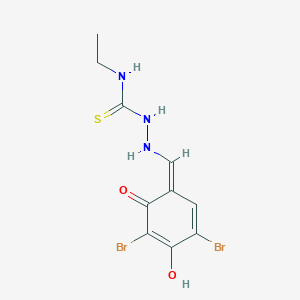 1-[[(Z)-(3,5-dibromo-4-hydroxy-6-oxocyclohexa-2,4-dien-1-ylidene)methyl]amino]-3-ethylthiourea