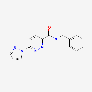 N-benzyl-N-methyl-6-(1H-pyrazol-1-yl)pyridazine-3-carboxamide
