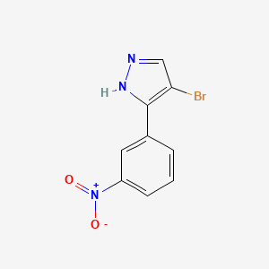 4-bromo-3-(3-nitrophenyl)-1H-pyrazole