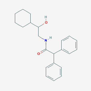 molecular formula C22H27NO2 B2549531 N-(2-cyclohexyl-2-hydroxyethyl)-2,2-diphenylacetamide CAS No. 1351608-90-6