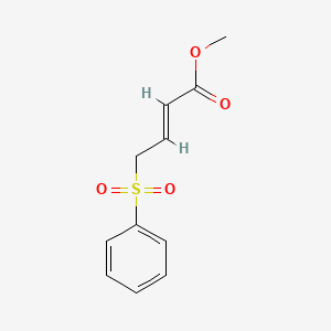 molecular formula C11H12O4S B2549561 methyl (E)-4-(benzenesulfonyl)but-2-enoate CAS No. 1666117-58-3