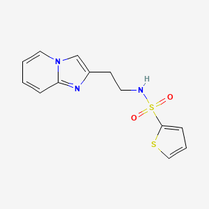molecular formula C13H13N3O2S2 B2549575 N-(2-咪唑并[1,2-a]吡啶-2-基乙基)噻吩-2-磺酰胺 CAS No. 868978-61-4