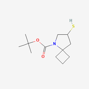 molecular formula C12H21NO2S B2549581 叔丁基 7-硫代-5-氮杂螺[3.4]辛烷-5-羧酸酯 CAS No. 2490418-42-1