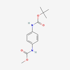 molecular formula C13H18N2O4 B2549595 叔丁基甲基 1,4-苯二甲酸二氨甲酯 CAS No. 1430115-43-7