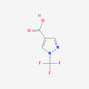 molecular formula C5H3F3N2O2 B2549612 1-(Trifluoromethyl)-1H-pyrazole-4-carboxylic acid CAS No. 1402664-77-0