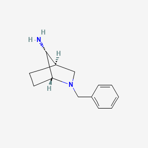 molecular formula C13H18N2 B2549616 (1R,4R,7R)-2-苄基-2-氮杂双环[2.2.1]庚烷-7-胺 CAS No. 2375249-05-9