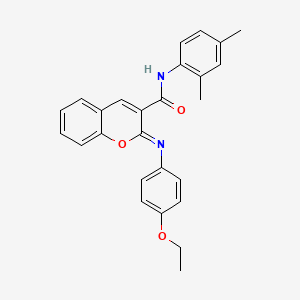 molecular formula C26H24N2O3 B2549617 (2Z)-N-(2,4-dimethylphenyl)-2-[(4-ethoxyphenyl)imino]-2H-chromene-3-carboxamide CAS No. 1327187-78-9