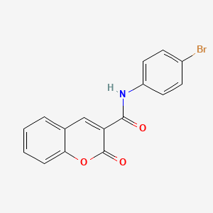 molecular formula C16H10BrNO3 B2549626 N-(4-溴苯基)-2-氧代-2H-色烯-3-甲酰胺 CAS No. 74555-99-0