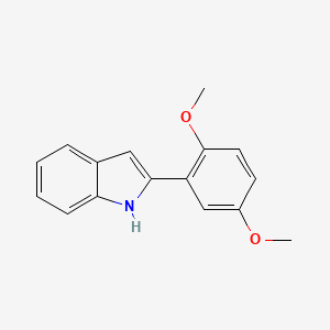 molecular formula C16H15NO2 B2549630 2-(2,5-二甲氧基苯基)-1H-吲哚 CAS No. 344763-79-7