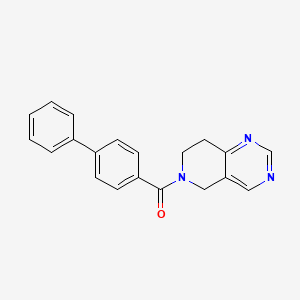 molecular formula C20H17N3O B2549652 [1,1'-联苯]-4-基(7,8-二氢吡啶并[4,3-d]嘧啶-6(5H)-基)甲酮 CAS No. 1797869-98-7