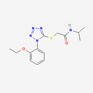 B2549668 2-[1-(2-ethoxyphenyl)tetrazol-5-yl]sulfanyl-N-propan-2-ylacetamide CAS No. 938990-81-9