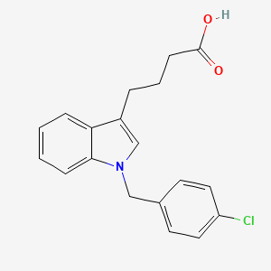 molecular formula C19H18ClNO2 B2549684 4-[1-(4-氯苄基)-1H-吲哚-3-基]丁酸 CAS No. 219544-55-5