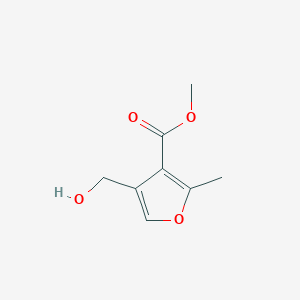 molecular formula C8H10O4 B2549750 Methyl 4-(hydroxymethyl)-2-methylfuran-3-carboxylate CAS No. 1823360-34-4