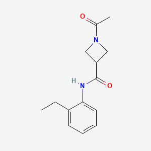 molecular formula C14H18N2O2 B2549751 1-acetyl-N-(2-ethylphenyl)azetidine-3-carboxamide CAS No. 1421497-62-2