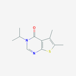 molecular formula C11H14N2OS B254978 3-isopropyl-5,6-dimethylthieno[2,3-d]pyrimidin-4(3H)-one 