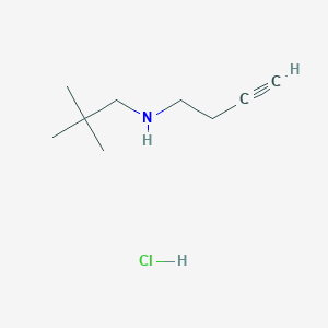 N-But-3-ynyl-2,2-dimethylpropan-1-amine;hydrochloride