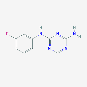 2-N-(3-fluorophenyl)-1,3,5-triazine-2,4-diamine