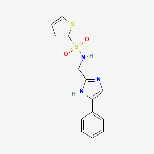 N-((4-phenyl-1H-imidazol-2-yl)methyl)thiophene-2-sulfonamide