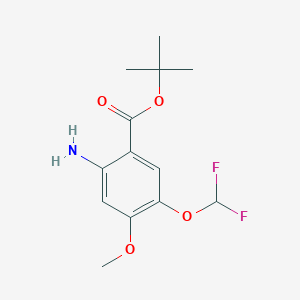 Tert-butyl 2-amino-5-(difluoromethoxy)-4-methoxybenzoate