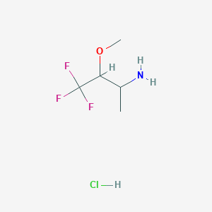 4,4,4-Trifluoro-3-methoxybutan-2-amine;hydrochloride