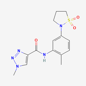 N-(5-(1,1-dioxidoisothiazolidin-2-yl)-2-methylphenyl)-1-methyl-1H-1,2,3-triazole-4-carboxamide