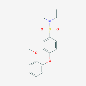 molecular formula C17H21NO4S B254989 N,N-diethyl-4-(2-methoxyphenoxy)benzenesulfonamide 