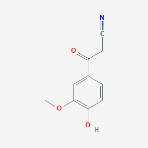 molecular formula C10H9NO3 B2549926 3-(4-Hydroxy-3-methoxyphenyl)-3-oxopropanenitrile CAS No. 5653-20-3