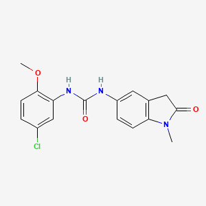 molecular formula C17H16ClN3O3 B2549942 1-(5-Chloro-2-methoxyphenyl)-3-(1-methyl-2-oxoindolin-5-yl)urea CAS No. 1170520-56-5