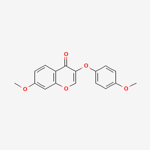 molecular formula C17H14O5 B2549954 7-Methoxy-3-(4-methoxyphenoxy)chromen-4-one CAS No. 302950-98-7
