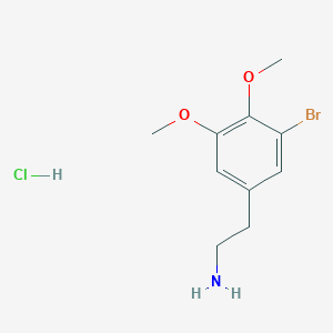 2-(3-Bromo-4,5-dimethoxyphenyl)ethanamine;hydrochloride