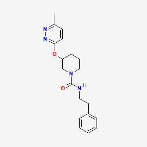 molecular formula C19H24N4O2 B2549959 3-((6-methylpyridazin-3-yl)oxy)-N-phenethylpiperidine-1-carboxamide CAS No. 2034226-64-5