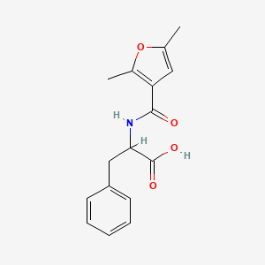 molecular formula C16H17NO4 B2549968 Acide 2-[(2,5-diméthylfuran-3-carbonyl)amino]-3-phénylpropanoïque CAS No. 1396980-00-9